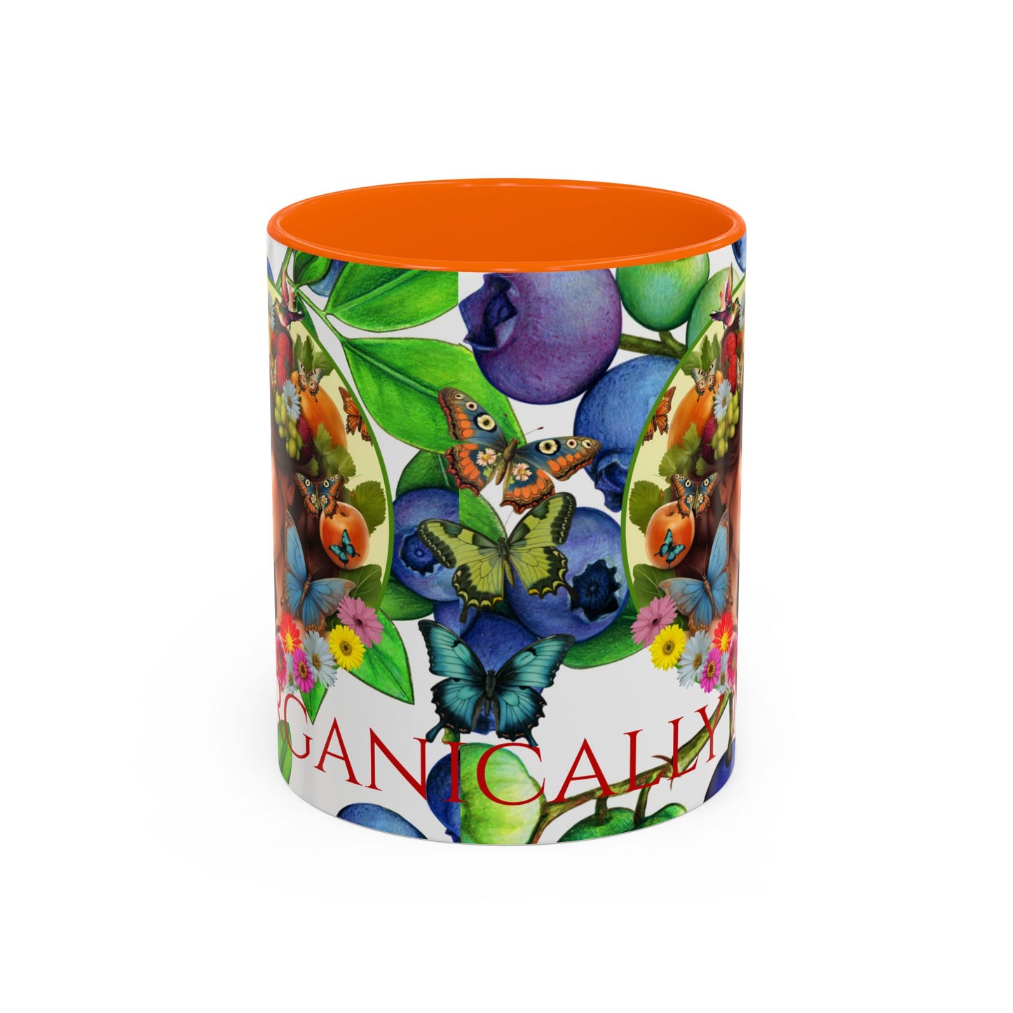 Organically Me Blueberry Bella Plant2 Garden Vegan Ceramic Plant Mug with (11oz) 8 Color Combos