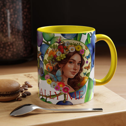 Organically Me Blueberry Bella Plant2 Garden Vegan Ceramic Plant Mug with (11oz) 8 Color Combos
