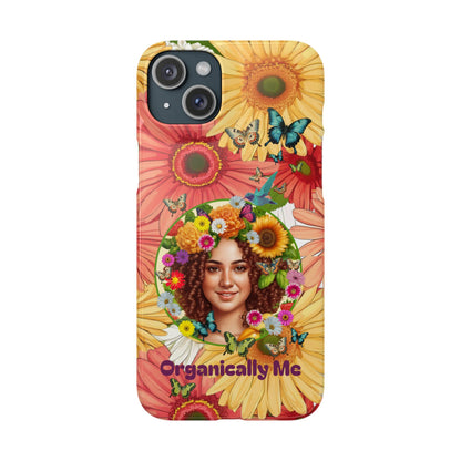 100% Organic Daisy Joy2 Plant Garden Snap Phone Case with Woman, for iPhone and Android