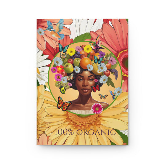 Organically Me Gerber Joy3 Plant Garden & Vegan Hardcover Journal, Matte 150 pages, Black women