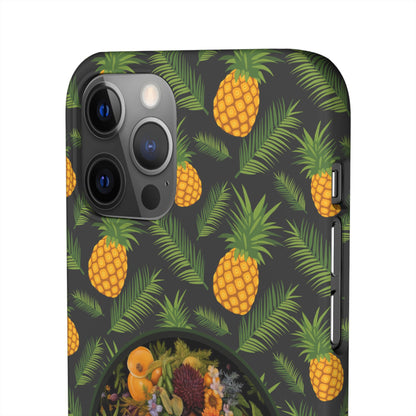Organically Me A Pineapple Plant Garden Snap Case with Black Woman