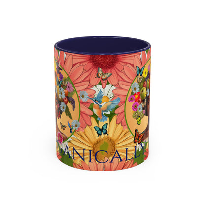 Organically Me Gerber Joy3 Plant Garden Vegan Ceramic Plant Mug with Woman (11oz) 8 Color Combos