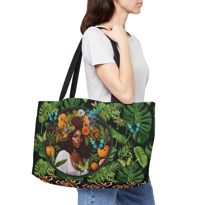 100% Organic A Fern Nadia Monstera Plant Garden Weekender Tote Bag