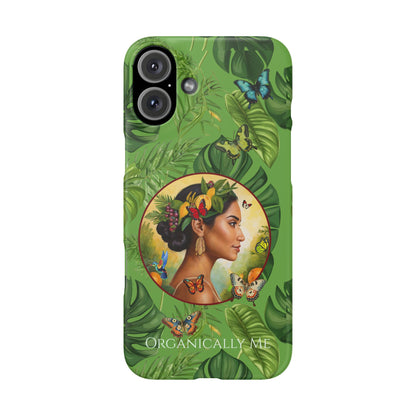 Organically Me A Monstera Butterfly Garden Snap Phone Case with Woman, Veggie Chic for Androids and iPhone models