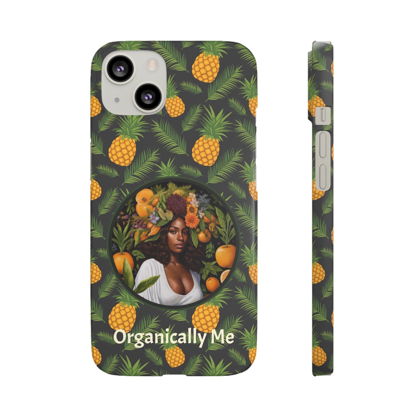 Organically Me A Pineapple Plant Garden Snap Case with Black Woman