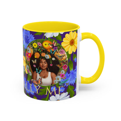 100% Organic Blue Gwen Plant Garden Vegan Ceramic Plant Mug with (11 or 15 oz) 8 Color Combos