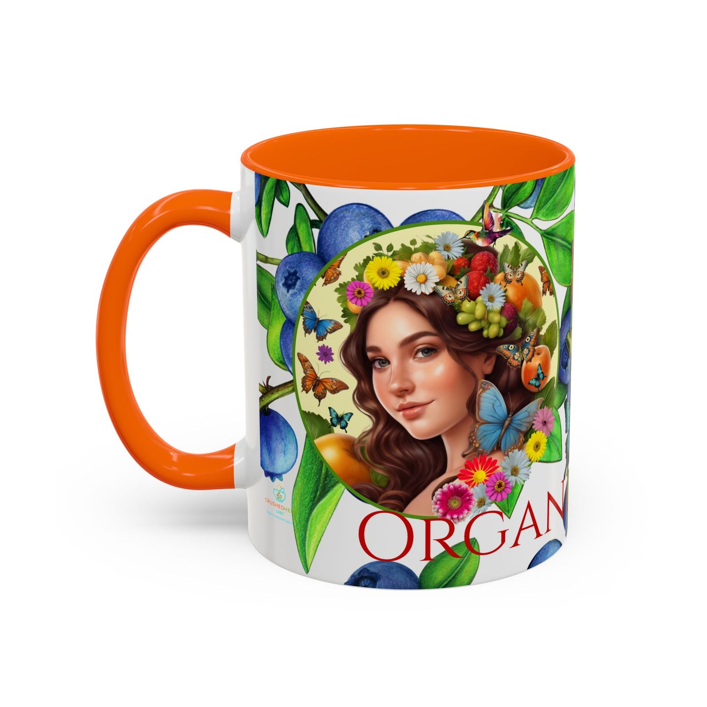 Organically Me Blueberry Bella Plant2 Garden Vegan Ceramic Plant Mug with (11oz) 8 Color Combos