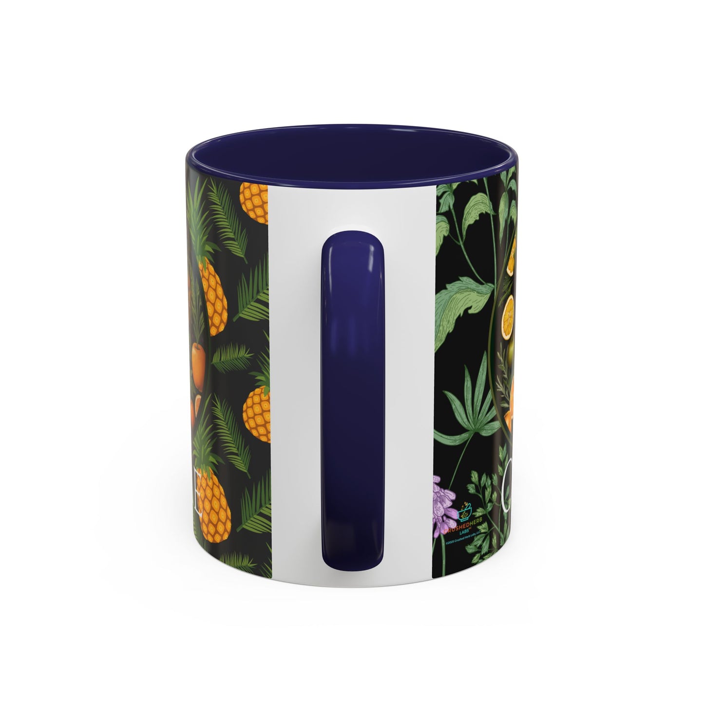 Organically Me A Pineapple Plant Garden Vegan Ceramic Plant Mug with Black woman (11oz)