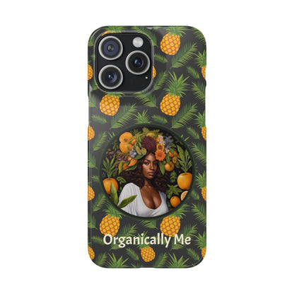 Organically Me A Pineapple Plant Garden Snap Case with Black Woman