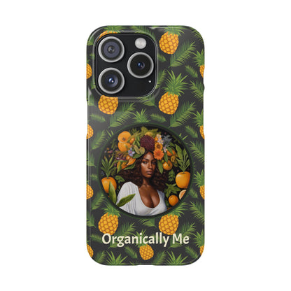 Organically Me A Pineapple Plant Garden Snap Case with Black Woman