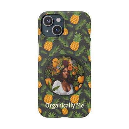 Organically Me A Pineapple Plant Garden Snap Case with Black Woman