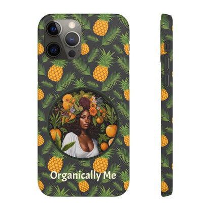 Organically Me A Pineapple Plant Garden Snap Case with Black Woman
