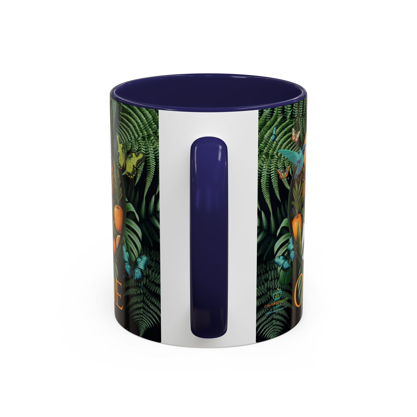 100% Organic A Fern Monstera Plant Garden Vegan Ceramic Plant Mug with Black woman (11oz) 8 Color Combos