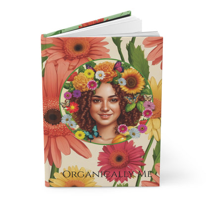 100% Organic Daisy Joy2 Plant Garden & Vegan Hardcover Journal, Matte 150 pages Double Sided