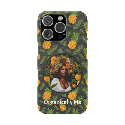 Organically Me A Pineapple Plant Garden Snap Case with Black Woman