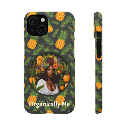 Organically Me A Pineapple Plant Garden Snap Case with Black Woman