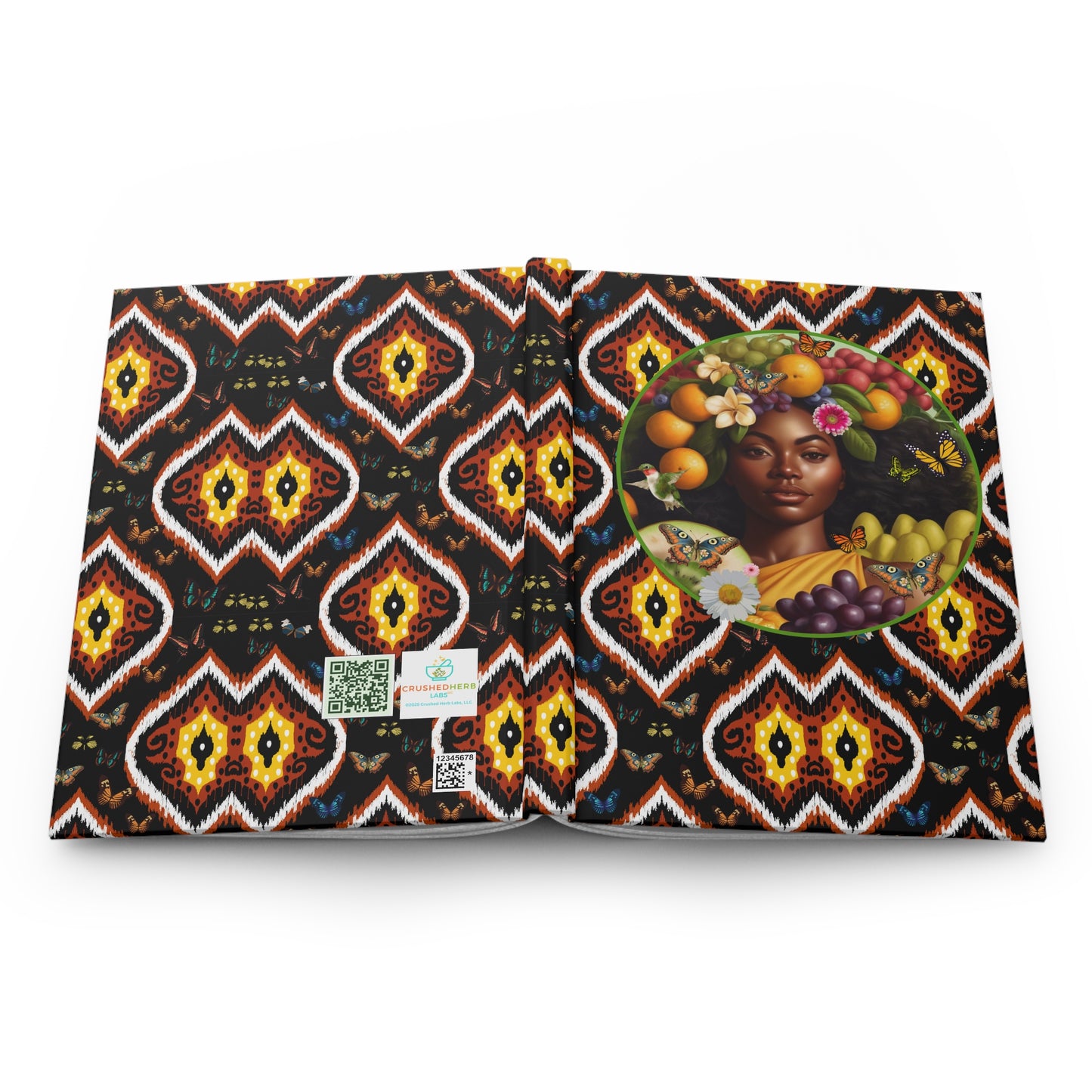 Organically Me A Tribal Butterfly Plant Garden & Vegan Hardcover Journal, Matte 150 pages, MAY BE PERSONALIZED