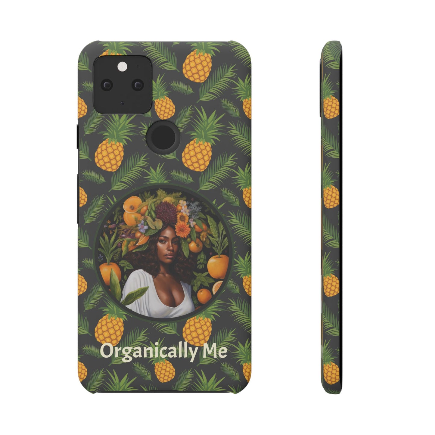 Organically Me A Pineapple Plant Garden Snap Case with Black Woman