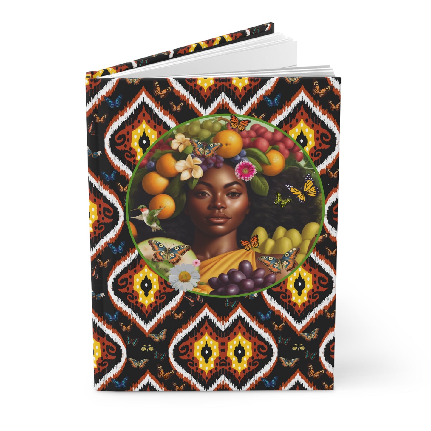 Organically Me A Tribal Butterfly Plant Garden & Vegan Hardcover Journal, Matte 150 pages, MAY BE PERSONALIZED