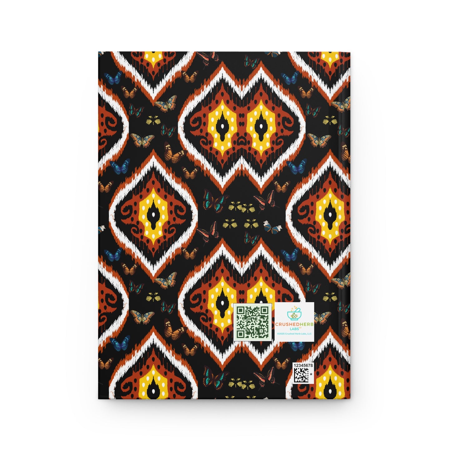 Organically Me A Tribal Butterfly3 Plant Garden & Vegan Hardcover Journal, Matte 150 pages, May be PERSONALIZED