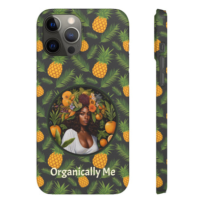 Organically Me A Pineapple Plant Garden Snap Case with Black Woman