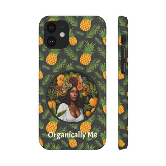 Organically Me A Pineapple Plant Garden Snap Case with Black Woman
