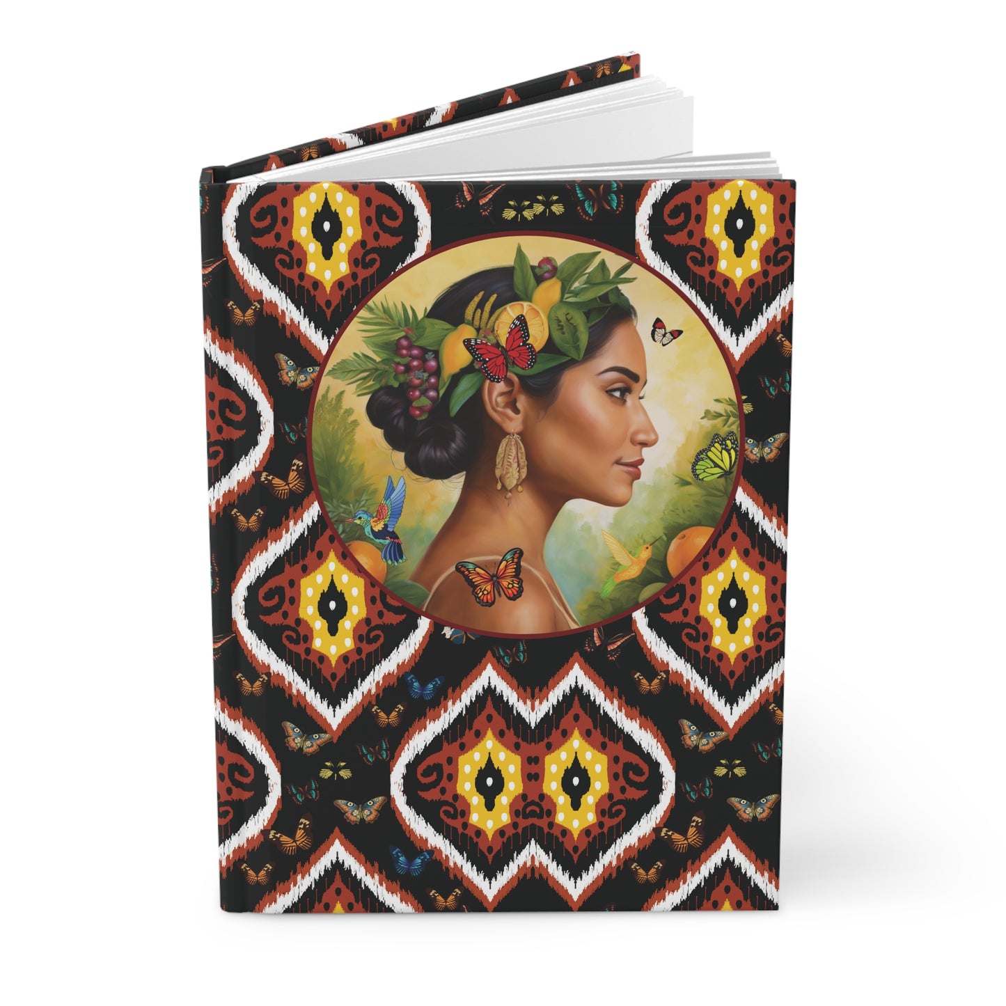 Organically Me A Tribal Butterfly2 Plant Garden & Vegan Hardcover Journal, Matte 150 pages, May be PERSONALIZED