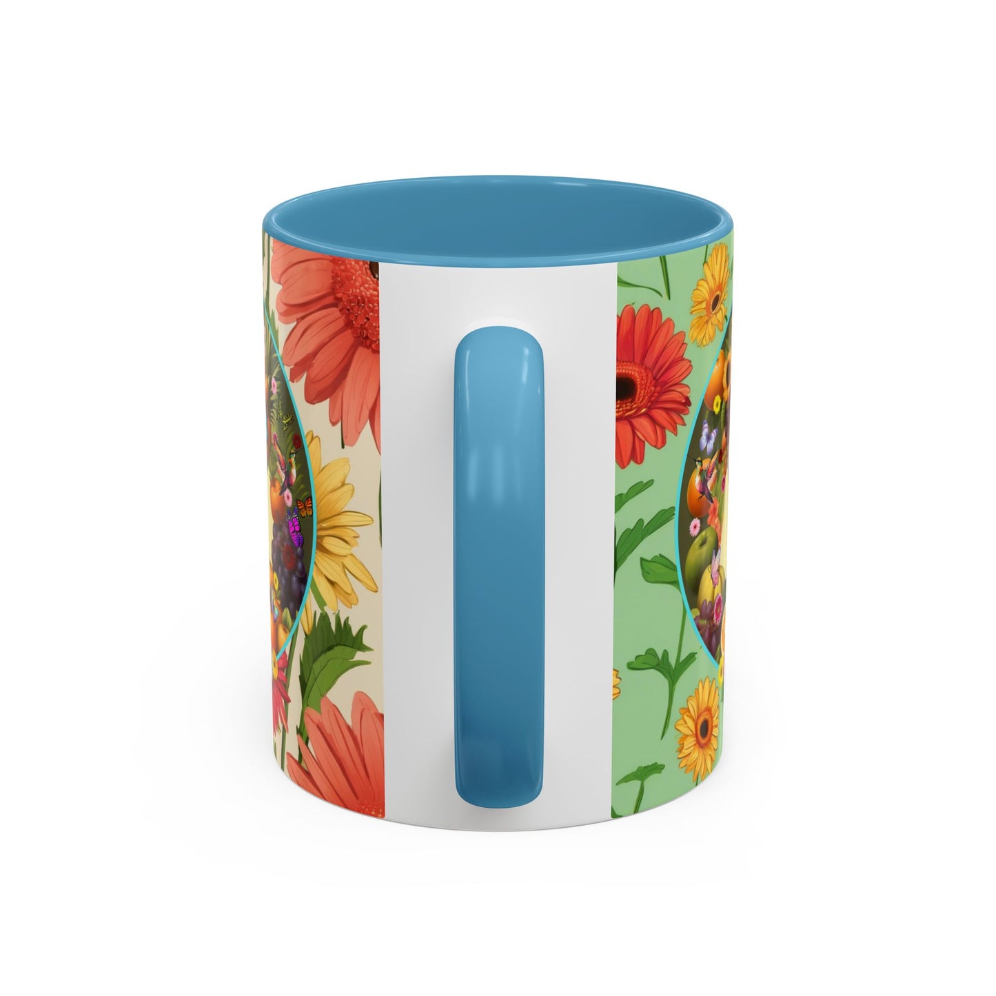 100% Organic Daisy Joy Plant Garden Vegan Ceramic Plant Mug, Black Woman Double Sided (11oz) 8 Color Combos