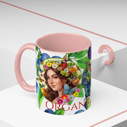 Organically Me Blueberry Bella Plant2 Garden Vegan Ceramic Plant Mug with (11oz) 8 Color Combos