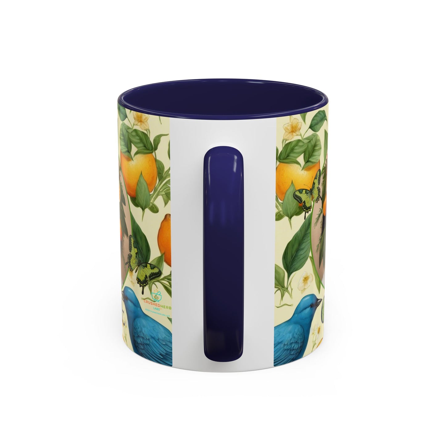 Organically Me A Lemon Bluebird Plant Garden Vegan Ceramic Plant Mug with Black woman (11oz) 8 Color Combos