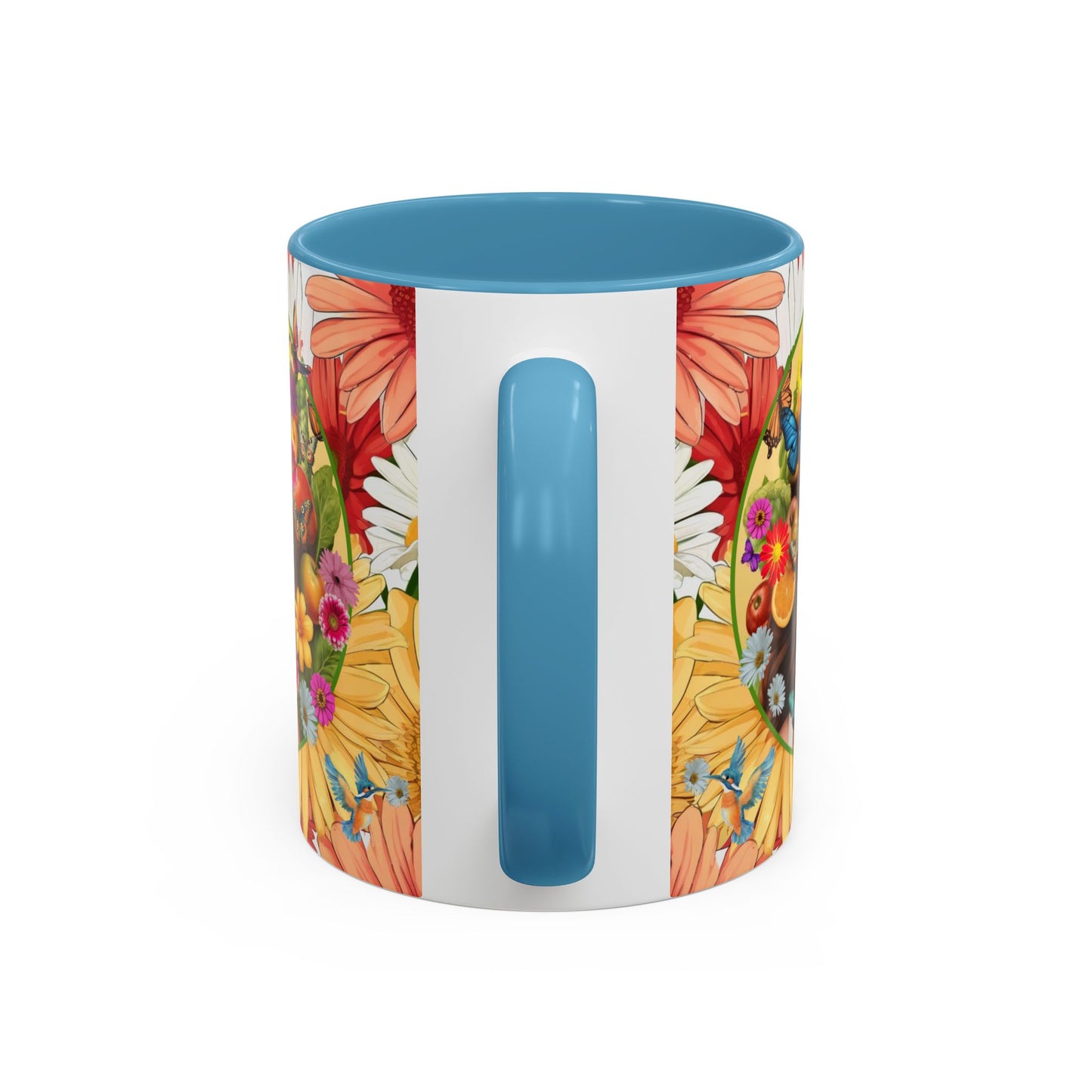 100% Organic Gerber Joy3 Plant Garden Vegan Ceramic Plant Mug with Woman (11oz) 8 Color Combos