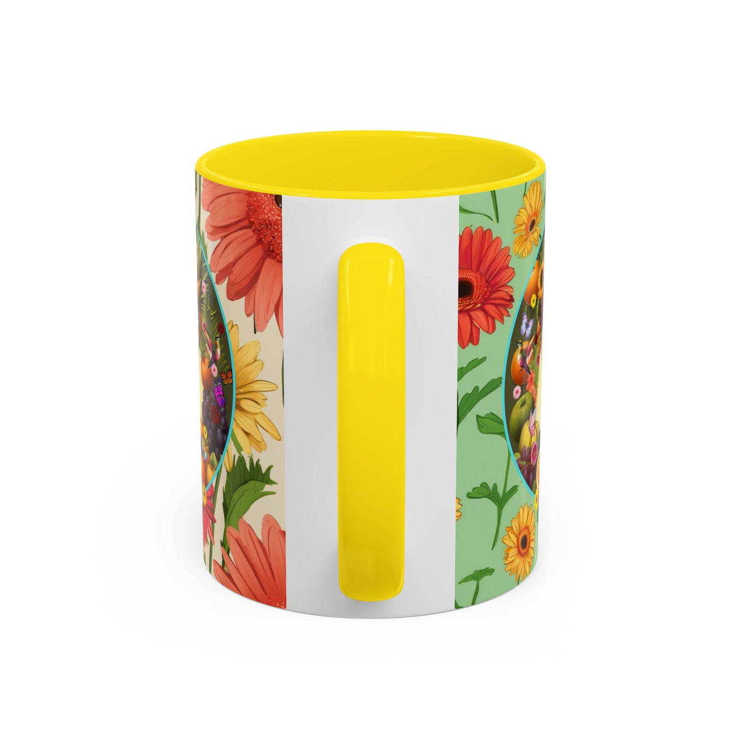 100% Organic Daisy Joy Plant Garden Vegan Ceramic Plant Mug, Black Woman Double Sided (11oz) 8 Color Combos