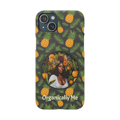 Organically Me A Pineapple Plant Garden Snap Case with Black Woman