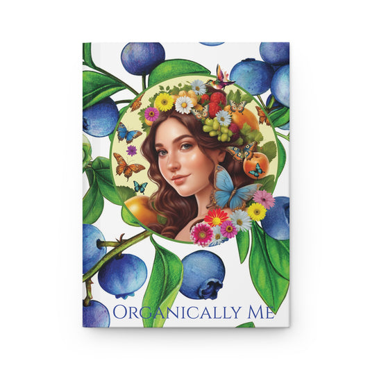 Organically Me Blueberry Plant2 Garden & Vegan Hardcover Journal, Matte 150 pages