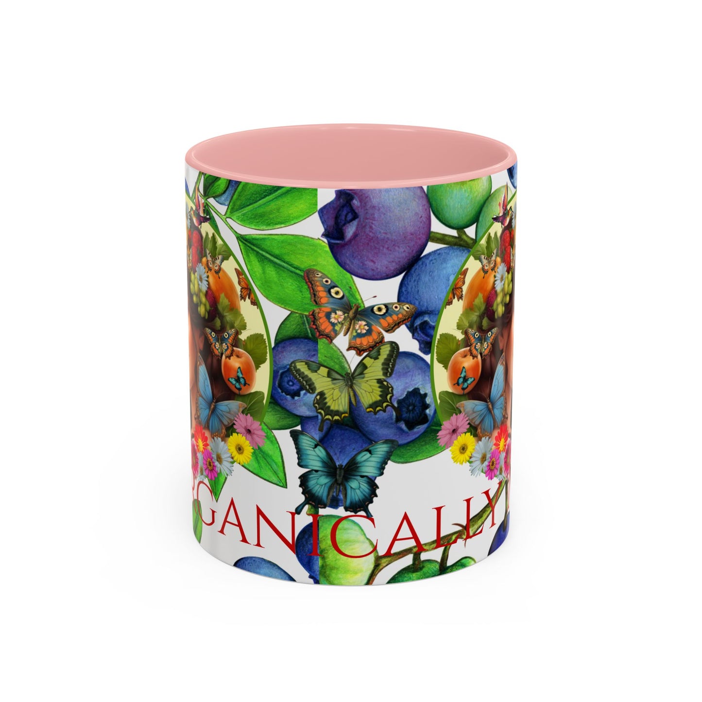 Organically Me Blueberry Bella Plant2 Garden Vegan Ceramic Plant Mug with (11oz) 8 Color Combos