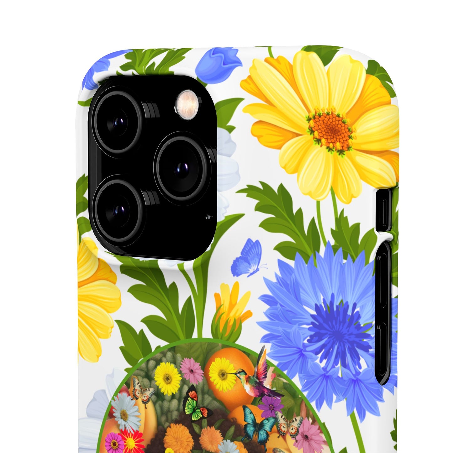 100% Organic Purple Plant Garden Snap Phone Case with Black Woman, for iPhone and Android