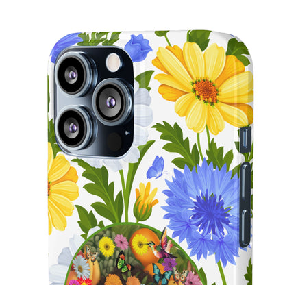100% Organic Purple Plant Garden Snap Phone Case with Black Woman, for iPhone and Android