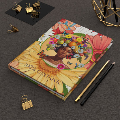Organically Me Gerber Joy3 Plant Garden & Vegan Hardcover Journal, Matte 150 pages, Black women