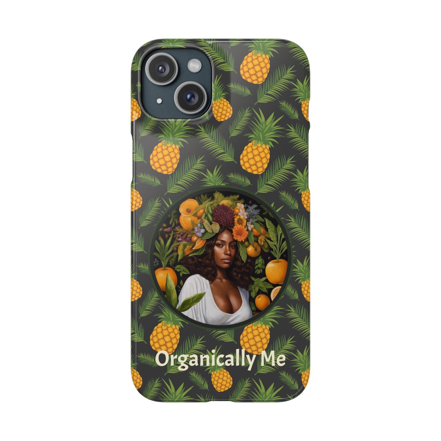 Organically Me A Pineapple Plant Garden Snap Case with Black Woman