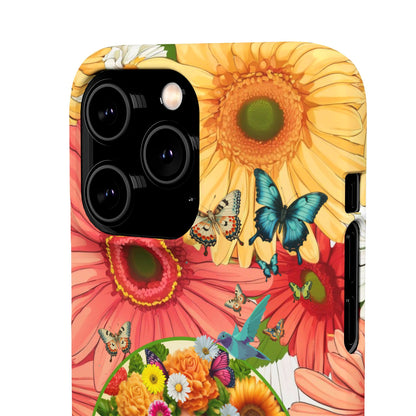 100% Organic Daisy Joy2 Plant Garden Snap Phone Case with Woman, for iPhone and Android