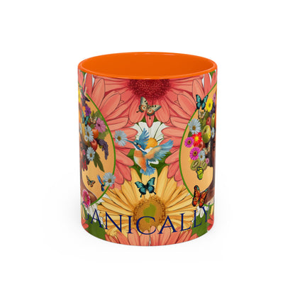Organically Me Gerber Joy3 Plant Garden Vegan Ceramic Plant Mug with Woman (11oz) 8 Color Combos