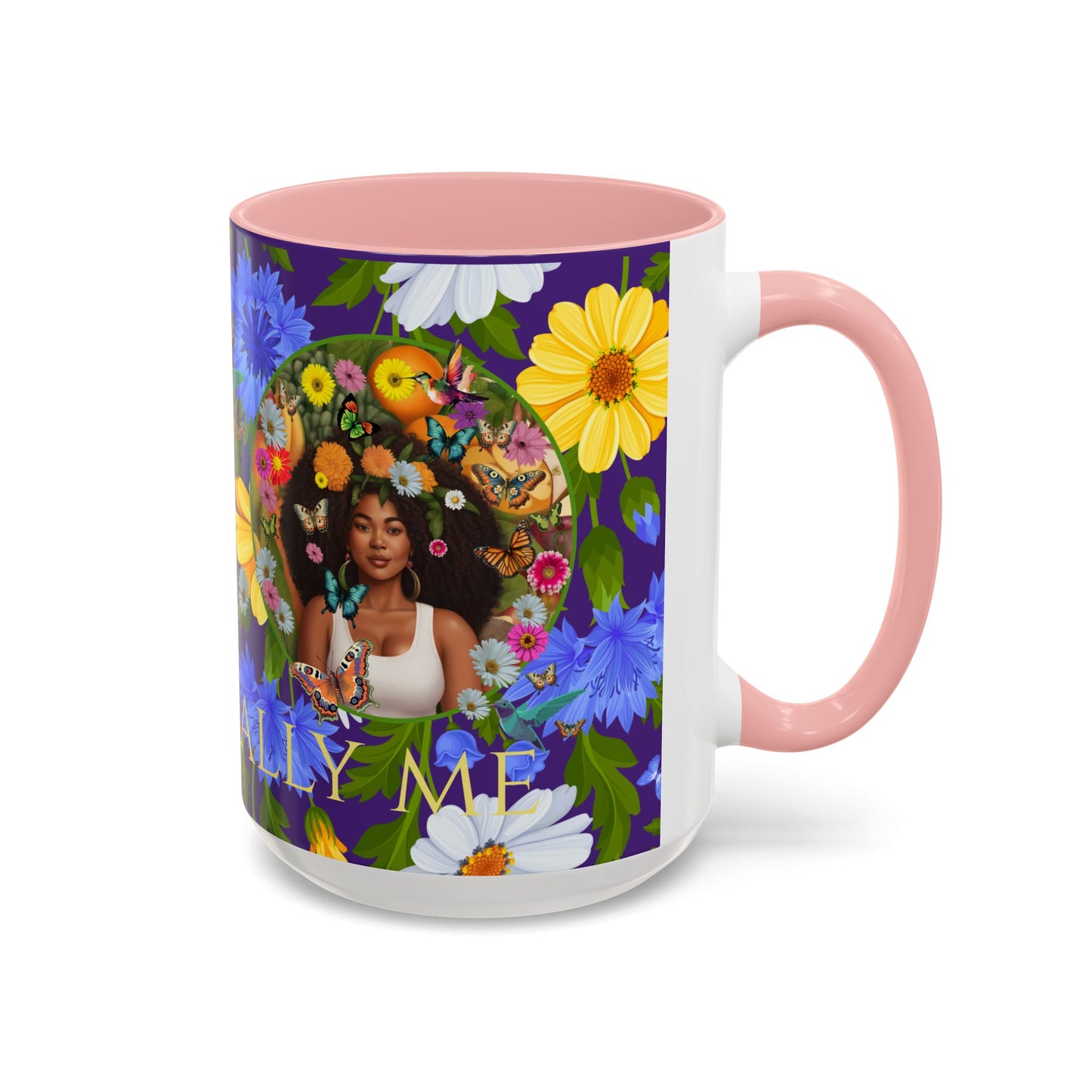 100% Organic Blue Gwen Plant Garden Vegan Ceramic Plant Mug with (11 or 15 oz) 8 Color Combos