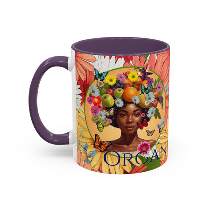 Organically Me Gerber Joy3 Plant Garden Vegan Ceramic Plant Mug with Woman (11oz) 8 Color Combos