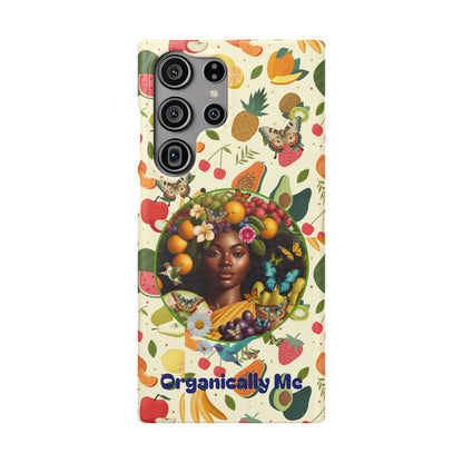 Organically Me Fruit & Veggie Queen Plant Garden Snap Phone Case with Black Woman, for iPhone and Android