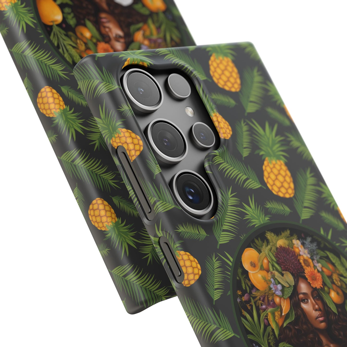 Organically Me A Pineapple Plant Garden Snap Case with Black Woman