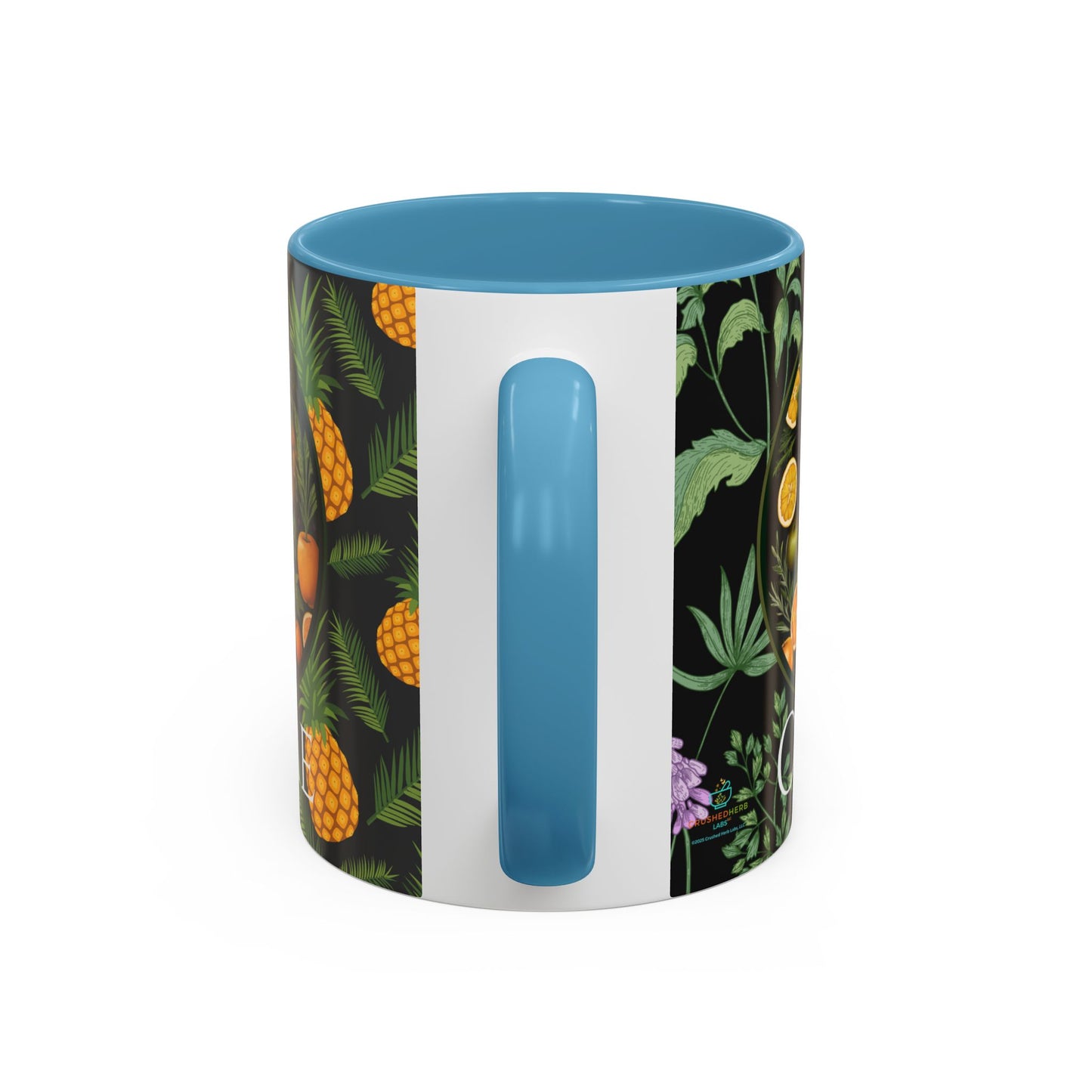 Organically Me A Pineapple Plant Garden Vegan Ceramic Plant Mug with Black woman (11oz)