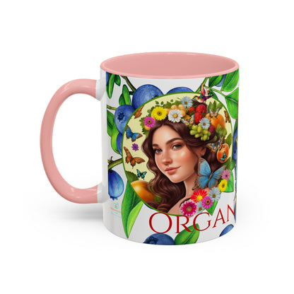 Organically Me Blueberry Bella Plant2 Garden Vegan Ceramic Plant Mug with (11oz) 8 Color Combos