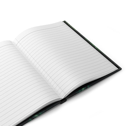100% Organic A Fern Monstera Plant Garden & Vegan Hardcover Journal, Matte 150 pages, Black women