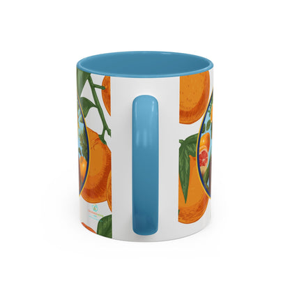 100% Organic Orange Plant Garden Vegan Ceramic Plant Mug with Black woman (11oz) 8 Color Combos