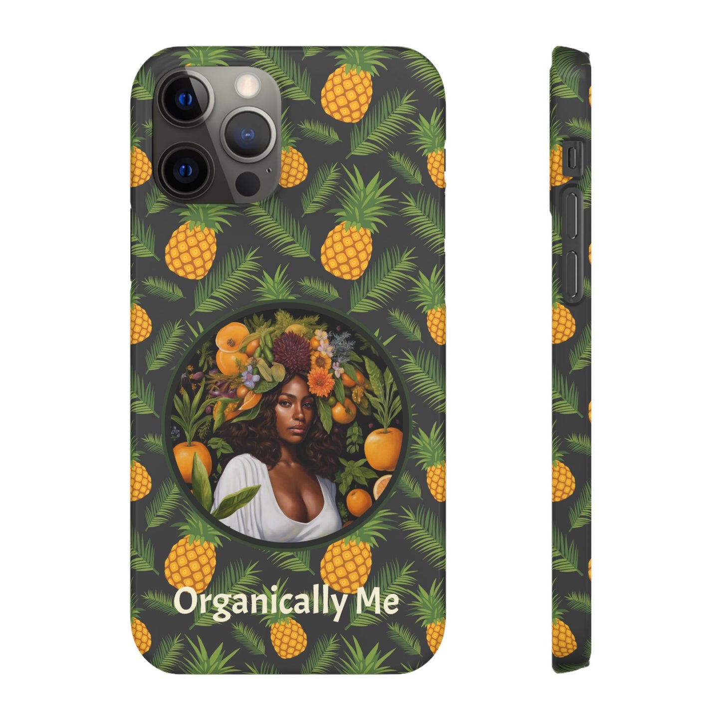 Organically Me A Pineapple Plant Garden Snap Case with Black Woman